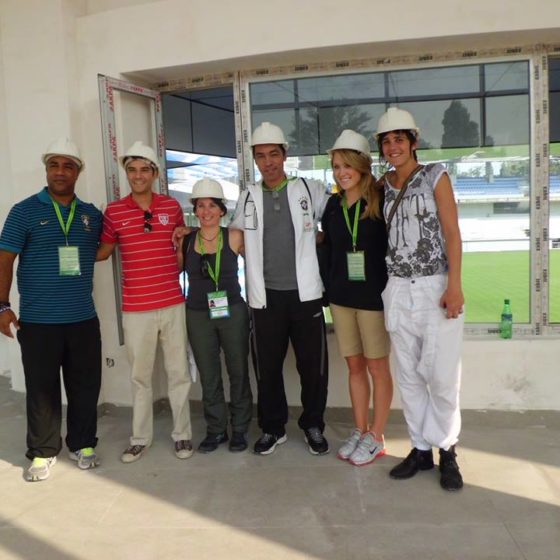 GRUPO DE INSPEÇÃO DOS ESTÁDIOS BAKU - AZERBAIJÃO - MUNDIAL 2012 SUB-17 FEMININO.